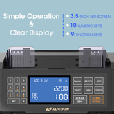 High Speed Bill Counter Machine NC-5 with Preset Value, UV/MG/IR/ADD/BATCH
